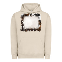 Pigment French Oak cowhide frames background Urban Hoodie - RanaPortraitStore