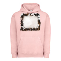 Pigment Salmon cowhide frames background Urban Hoodie - RanaPortraitStore