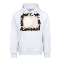 White cowhide frames background Urban Hoodie - RanaPortraitStore