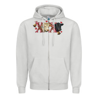 Dove Grey xoxo charolais and black angus Zipper Hoodie - RanaPortraitStore