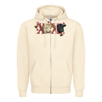 Sandshell xoxo charolais and black angus Zipper Hoodie - RanaPortraitStore
