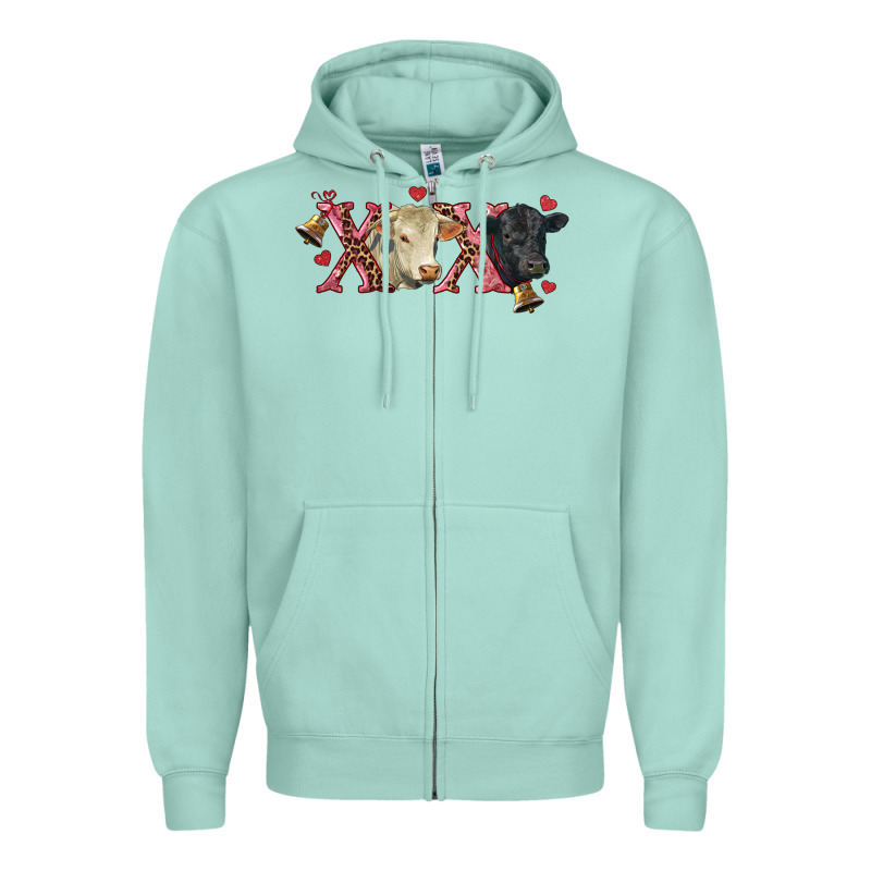 Xoxo Charolais And Black Angus Zipper Hoodie by RanaPortraitStore | Teevron