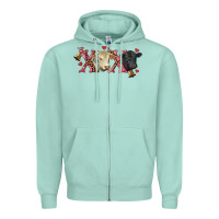 Seafoam xoxo charolais and black angus Zipper Hoodie - RanaPortraitStore