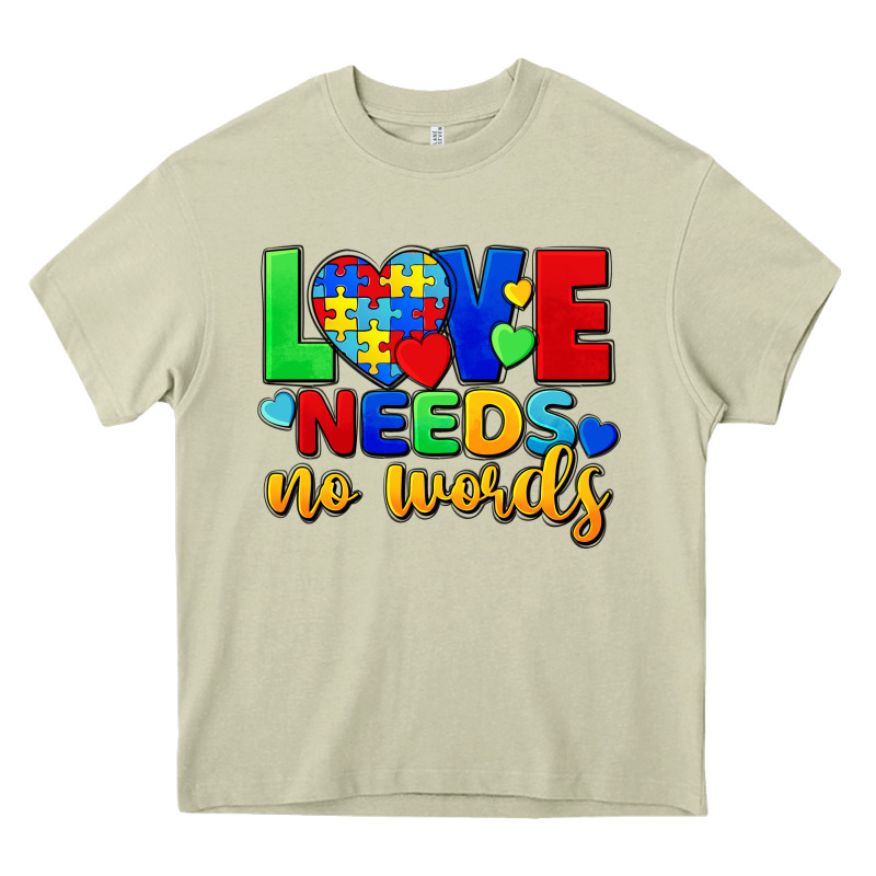 Love Needs No Words Heavy Core Tee by FaDigitalArtStudio | Teevron