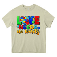 Mossy Love needs no words Heavy Core Tee - FaDigitalArtStudio