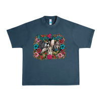 Midnight Navy Happy Easter Urban Heavy Tee - CowhideDigitalArt