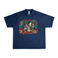 Navy Happy Easter Urban Heavy Tee - CowhideDigitalArt