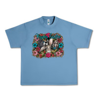 Pebble Blue Happy Easter Urban Heavy Tee - CowhideDigitalArt