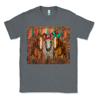 Charcoal Heather western horses with bandanas Classic Tee - RanaPortraitStore