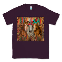 Plum western horses with bandanas Classic Tee - RanaPortraitStore