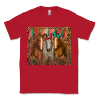 Red western horses with bandanas Classic Tee - RanaPortraitStore