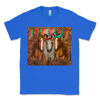 True Royal western horses with bandanas Classic Tee - RanaPortraitStore