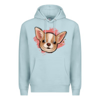 Blue Mist chihuahua pink glitter Premium Hoodie - Jasminsmagicworld