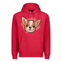 Cardinal chihuahua pink glitter Premium Hoodie - Jasminsmagicworld