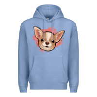 Colony Blue chihuahua pink glitter Premium Hoodie - Jasminsmagicworld