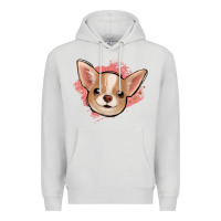 Dove Grey chihuahua pink glitter Premium Hoodie - Jasminsmagicworld