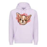 Lilac chihuahua pink glitter Premium Hoodie - Jasminsmagicworld