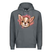 Rock chihuahua pink glitter Premium Hoodie - Jasminsmagicworld