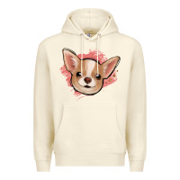 Sandshell chihuahua pink glitter Premium Hoodie - Jasminsmagicworld