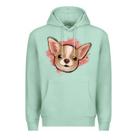 Seafoam chihuahua pink glitter Premium Hoodie - Jasminsmagicworld