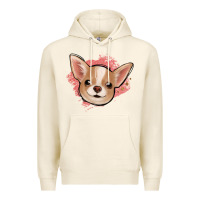 Tofu chihuahua pink glitter Premium Hoodie - Jasminsmagicworld