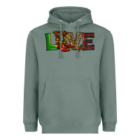 Sage Christmas boots love Heavyweight Hoodie - RanaPortraitStore