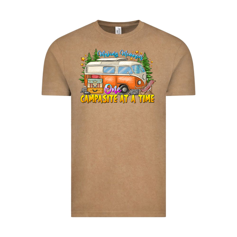 Making Memories Campsites Time Vintage Tee by CowhideDigitalArt | Teevron