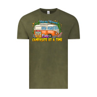 Vintage Olive Making Memories Campsites Time Vintage Tee - CowhideDigitalArt