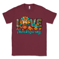 Burgundy Love Thanksgiving Gobble And Frappe Classic Tee - FaDigitalArtStudio