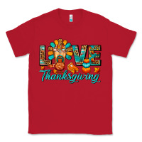 Red Love Thanksgiving Gobble And Frappe Classic Tee - FaDigitalArtStudio
