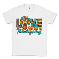 White Love Thanksgiving Gobble And Frappe Classic Tee - FaDigitalArtStudio