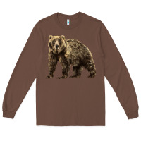 Chestnut Brown Bear Long Sleeve Tee - LillyAllenDesigns