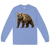Colony Blue Brown Bear Long Sleeve Tee - LillyAllenDesigns