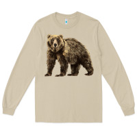 Mushroom Brown Bear Long Sleeve Tee - LillyAllenDesigns