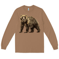 Toasted Coconut Brown Bear Long Sleeve Tee - LillyAllenDesigns