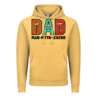 Vintage Mustard dad man myth legend Vintage Hoodie - Artiststas