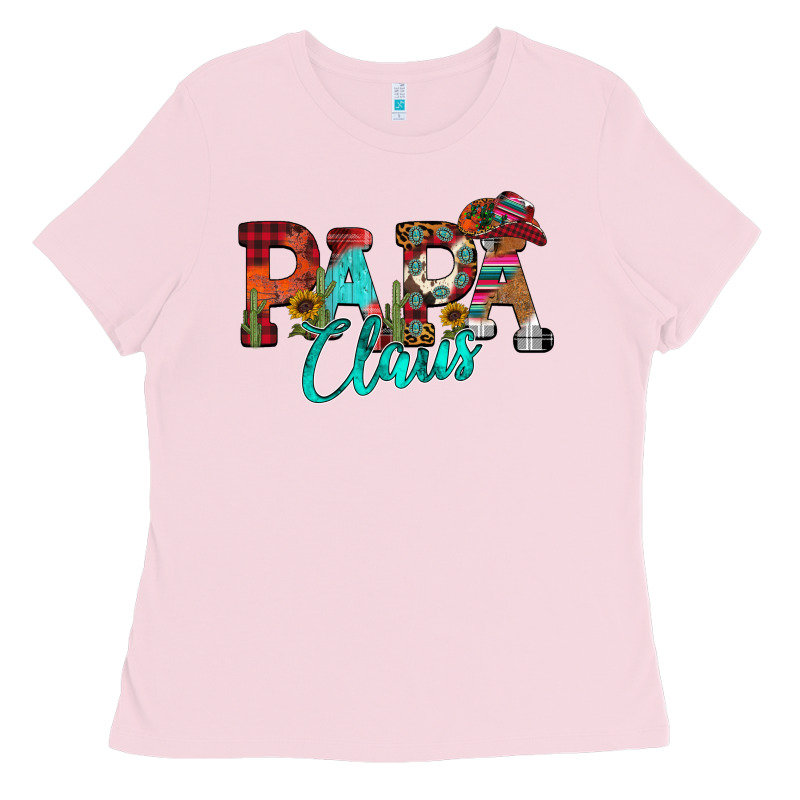 Papa Claus Ladies Tee by CowhideDigitalArt | Teevron