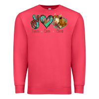 Cardinal Peace Love Cows Premium Sweatshirt - Jasminsmagicworld
