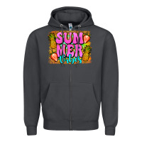 Smoke summer vibes leopard background Zipper Hoodie - Jasminsmagicworld