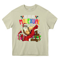 Mossy mens ho ho ho mosexual Heavy Core Tee - DesigneFamous
