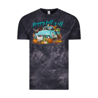 Cloud Black Happy Fall Y'all Vintage Tee - LillyAllenDesigns