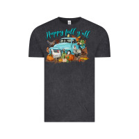 Vintage Black Happy Fall Y'all Vintage Tee - LillyAllenDesigns