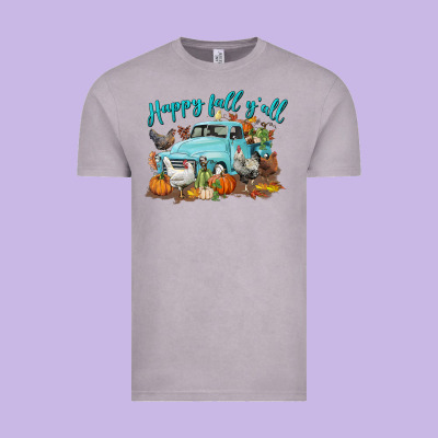 Happy Fall Y'all Vintage Tee Designed By Lillyallendesigns