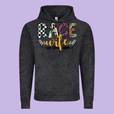 Race Wife Vintage Hoodie Designed By Artiststas