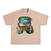 Burro Happy Easter Urban Heavy Tee - CowhideDigitalArt