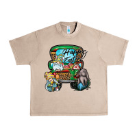 French Oak Happy Easter Urban Heavy Tee - CowhideDigitalArt