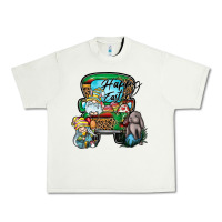 Pistachio Happy Easter Urban Heavy Tee - CowhideDigitalArt