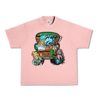 Salmon Happy Easter Urban Heavy Tee - CowhideDigitalArt