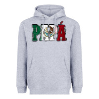 Heather Grey Mexican Flag Papá Heavyweight Hoodie - Jasminsmagicworld