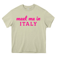 Mossy meet me in italy Heavy Core Tee - DesigneFamous